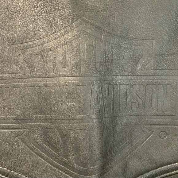 Harley Davidson woman’s leather vest size small - Picture 4 of 12